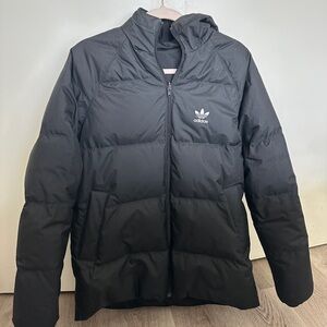 Adidas Women's Black Puffer Jacket